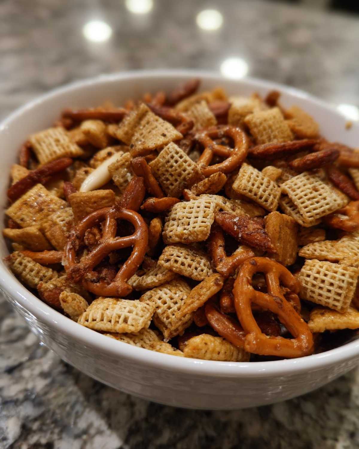 Zesty Ranch Chex Mix - Homemade Party Staple - detail 4