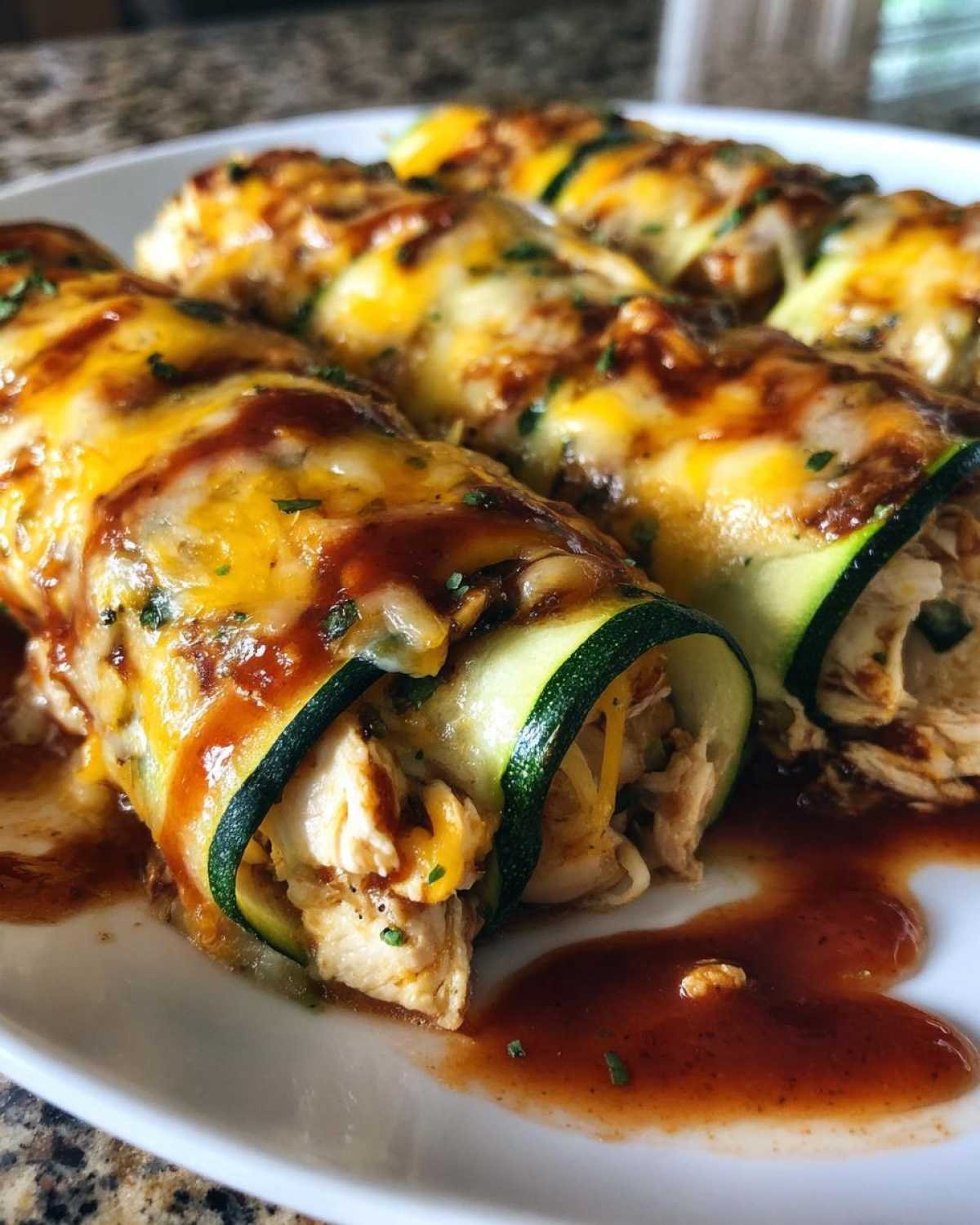 Zucchini Enchilada Roll-Ups - Low-Carb Mexican Night - detail 1