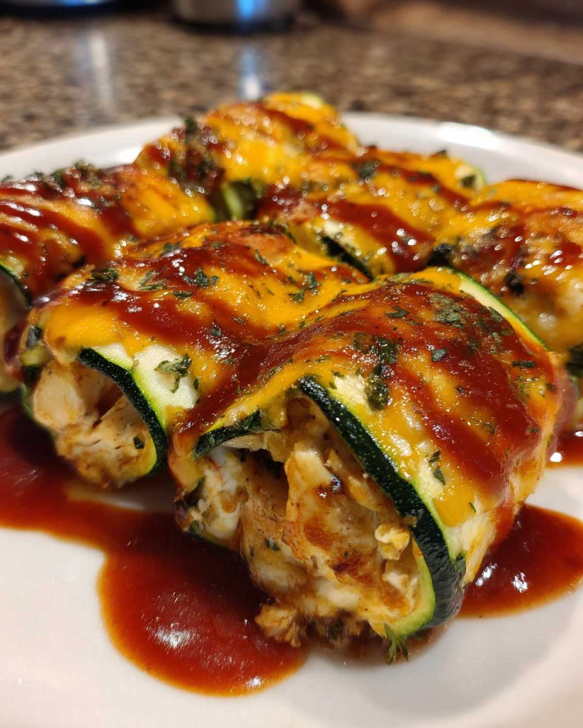 Zucchini Enchilada Roll-Ups - Low-Carb Mexican Night - detail 4