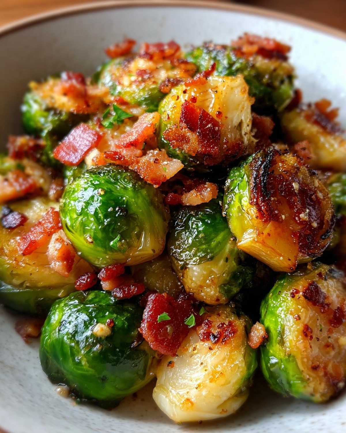 Air Fryer Maple Bacon Brussels Sprout Bites - detail 1