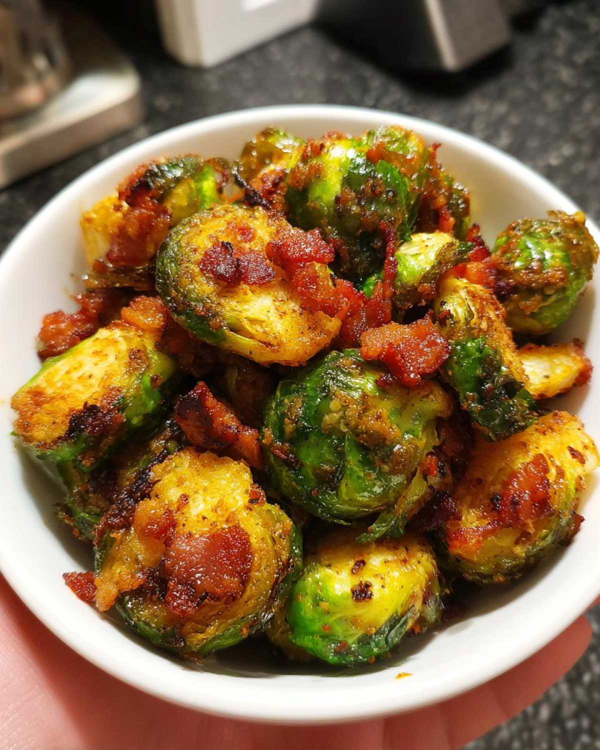 Air Fryer Maple Bacon Brussels Sprout Bites - detail 4