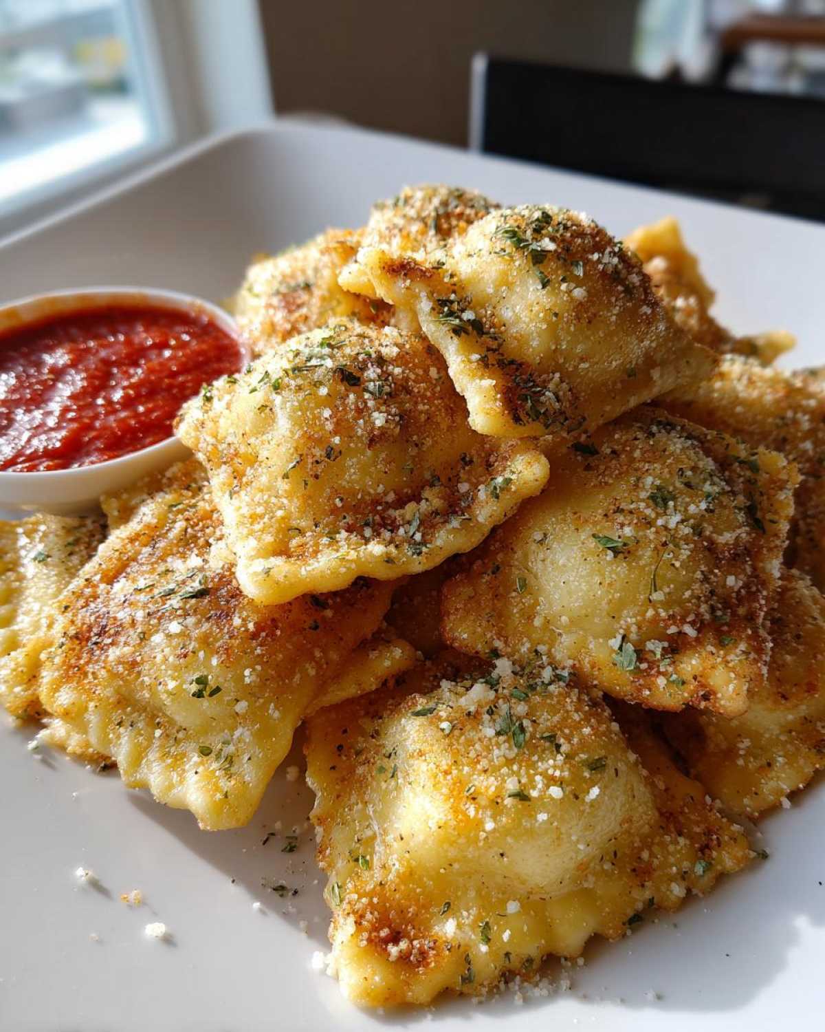 Air Fryer Ravioli (Crispy Pasta Chips) - detail 3