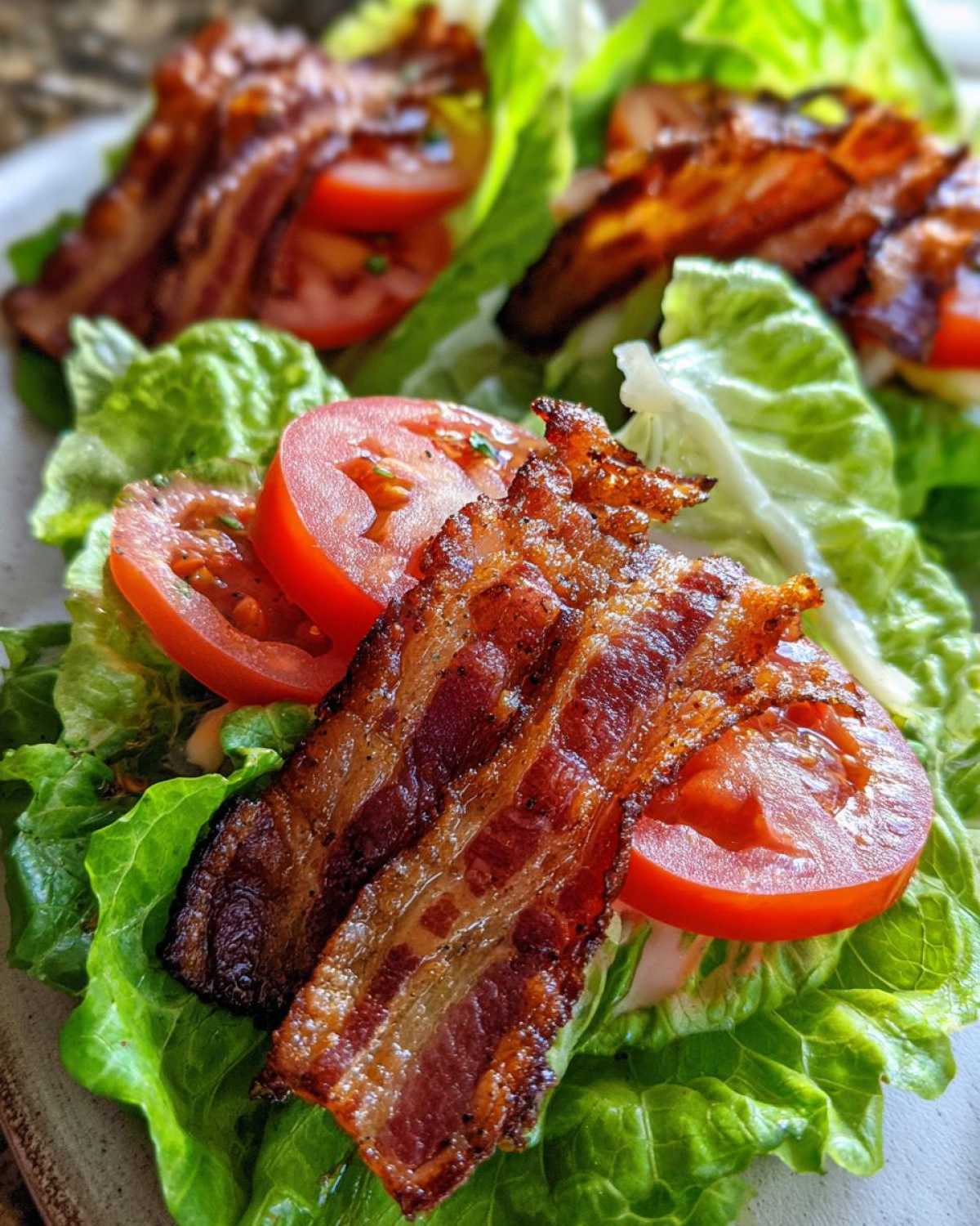 BLT Lettuce Cups (Low-Carb Lettuce Wraps) - detail 2