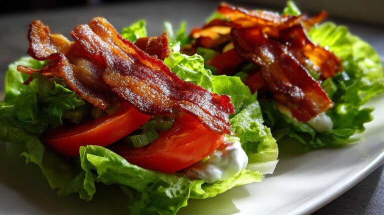 Simple BLT Lettuce Cups: 10 Delicious Minutes