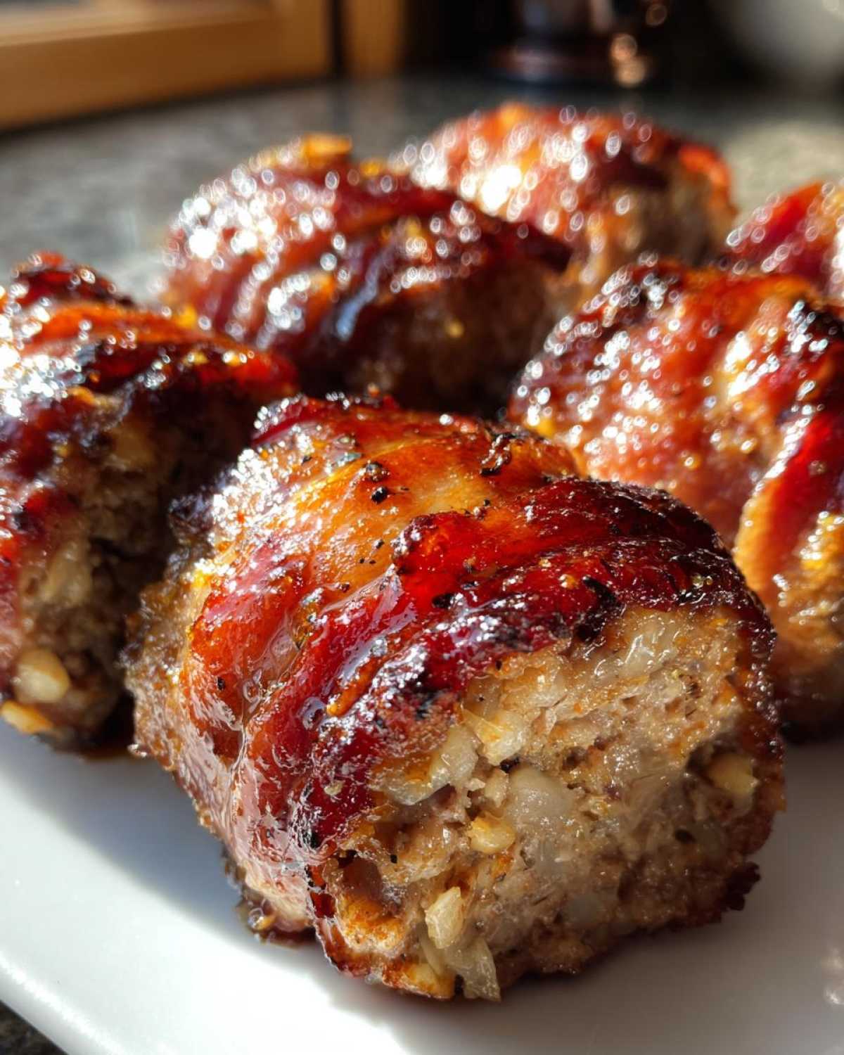 Bacon-Wrapped Meatloaf Bites - detail 1