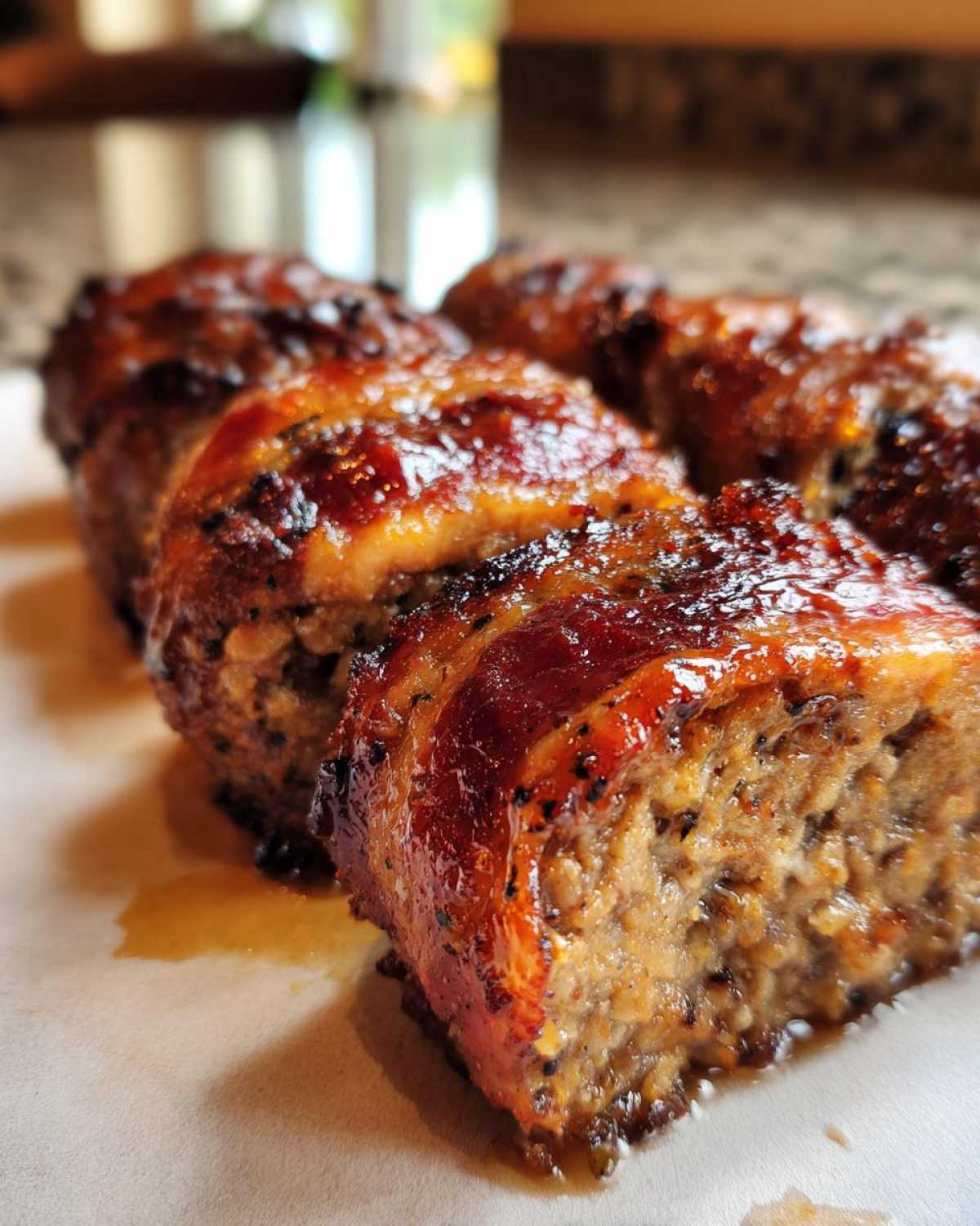Bacon-Wrapped Meatloaf Bites - detail 2