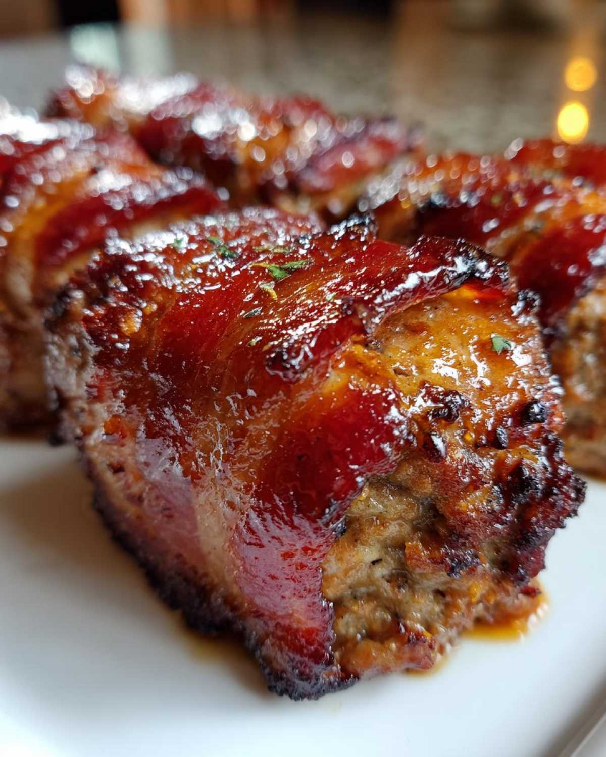 Bacon-Wrapped Meatloaf Bites - detail 3