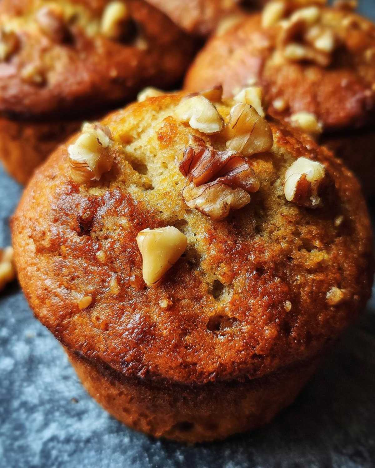 Banana walnut muffins - detail 3