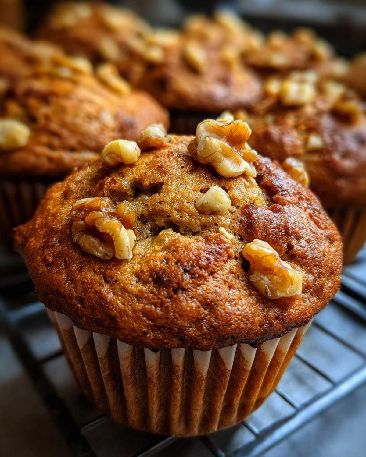 Banana walnut muffins - detail 4