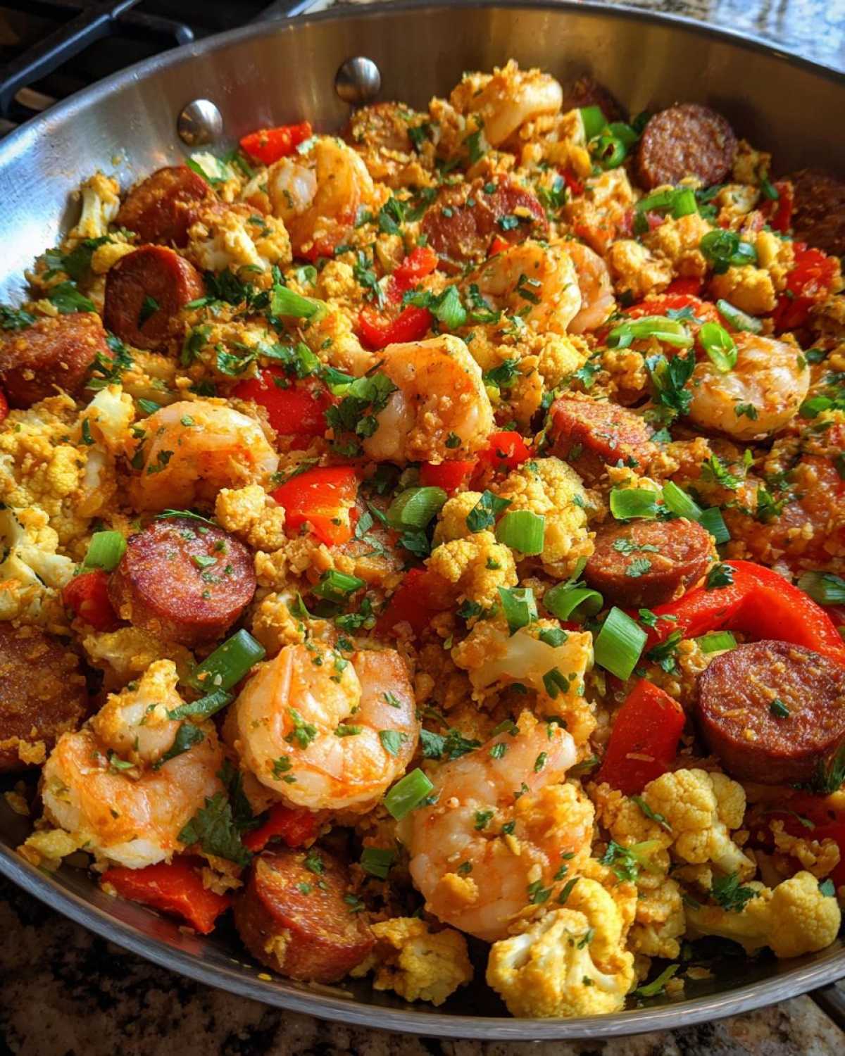 Cajun Cauliflower Jambalaya (Low-Carb) - detail 3
