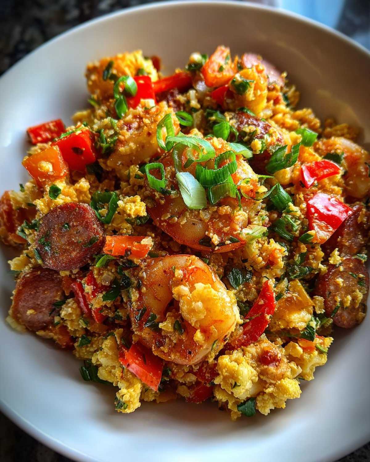 Cajun Cauliflower Jambalaya (Low-Carb) - detail 4