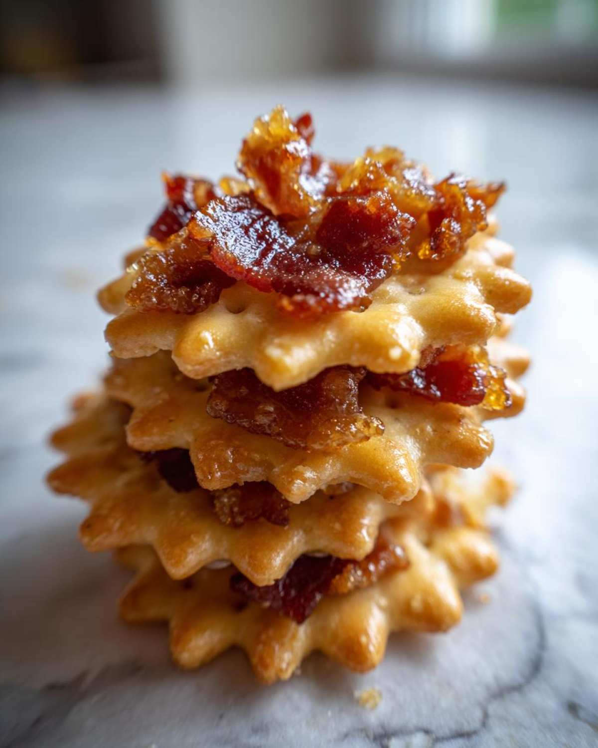 Candied Bacon Crackers (Sweet-Salty Snack) - detail 3