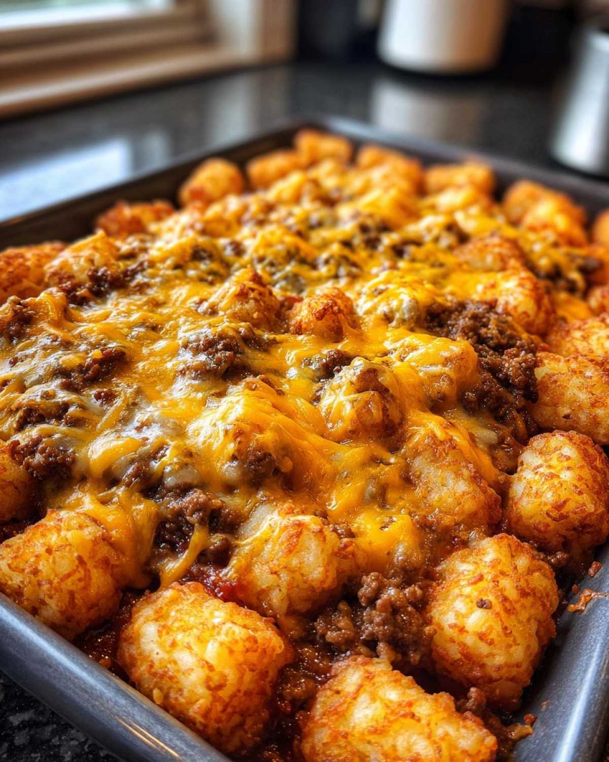 Cheeseburger Tater Tot Casserole - detail 4