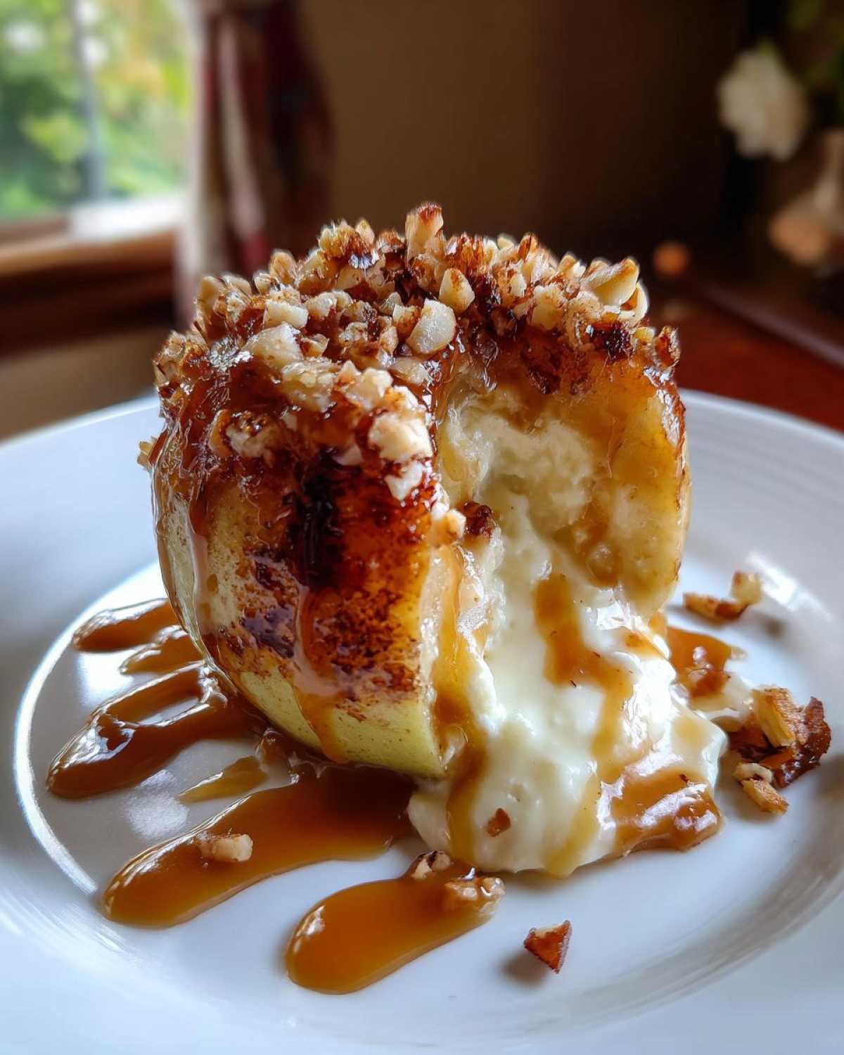 Cheesecake-Stuffed Apples (Inside-Out Caramel Apple) - detail 1