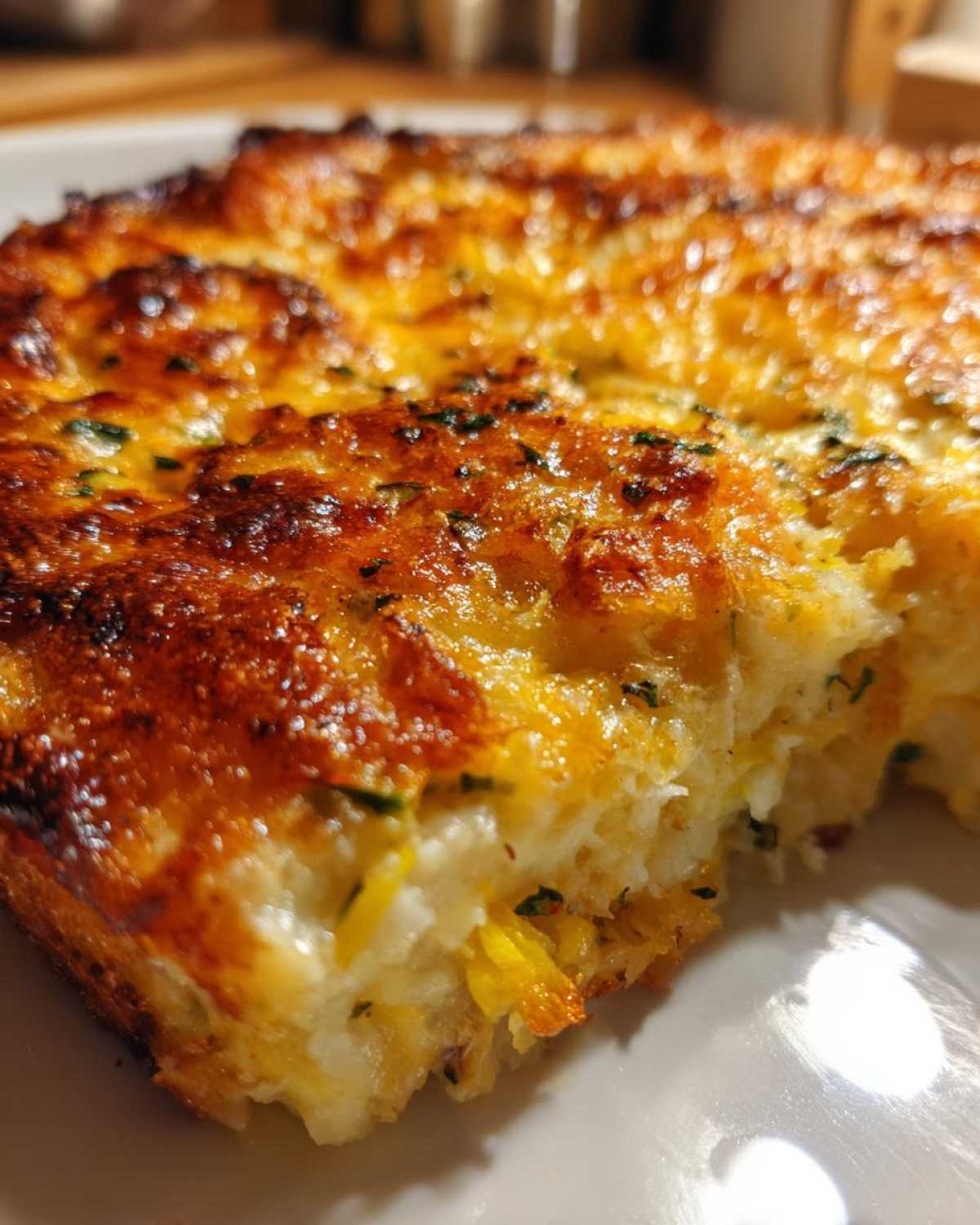 Cheesy squash casserole - detail 3