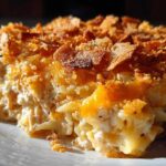 Cheesy tuna noodle casserole