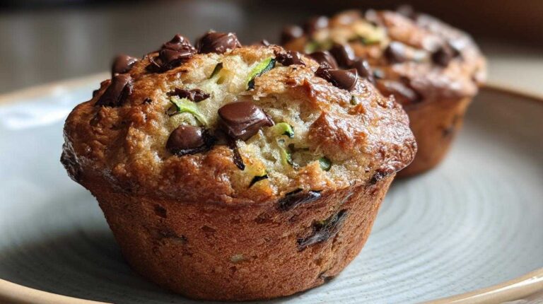 Chocolate chip zucchini muffins