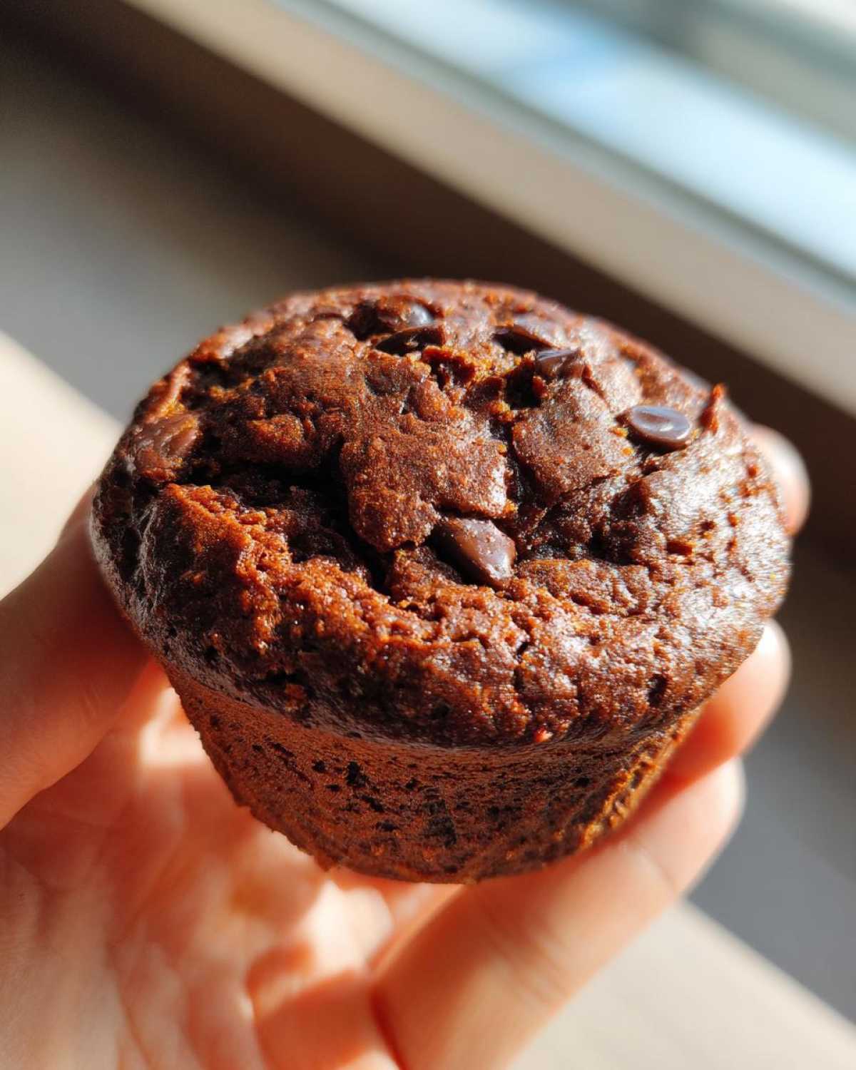 Chocolate protein muffins - detail 3