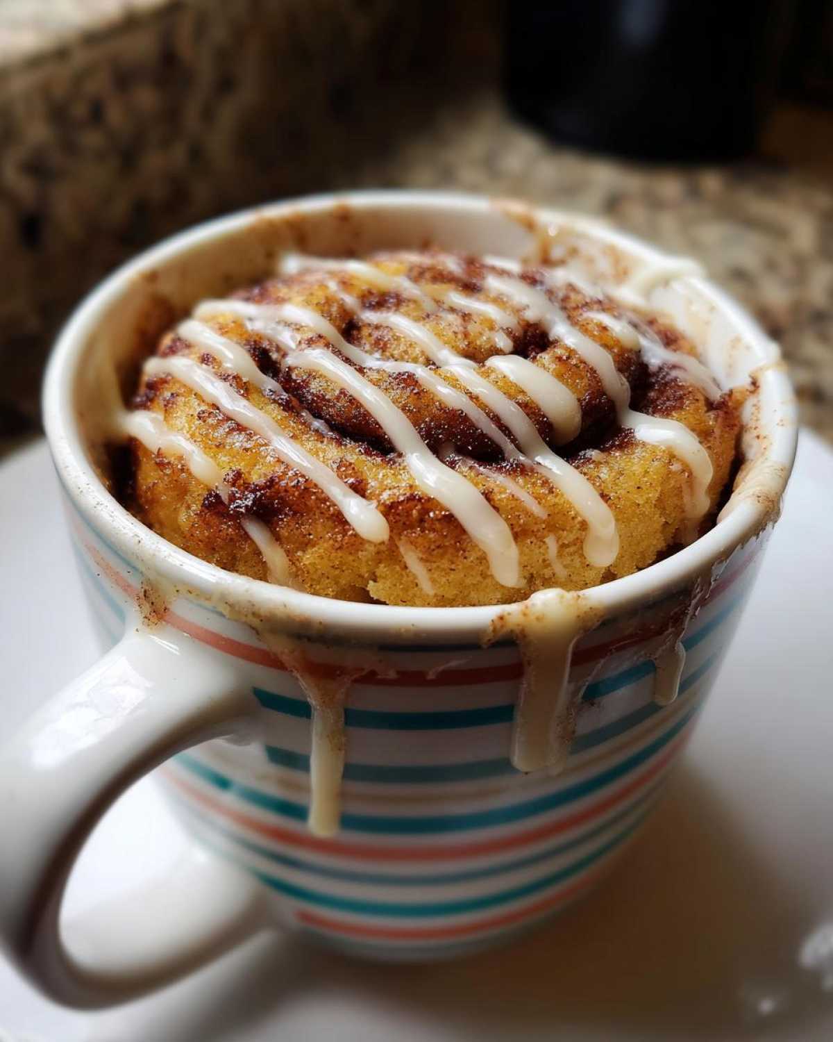 Cinnamon Roll Mug Cake (Single-Serve Dessert) - detail 3