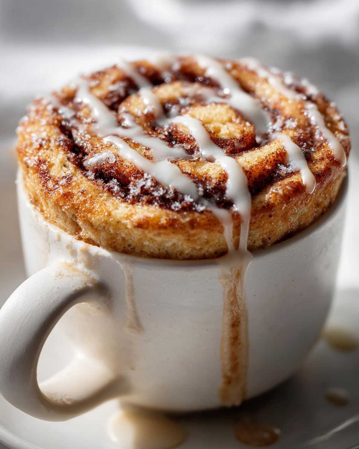Cinnamon Roll Mug Cake (Single-Serve Dessert) - detail 4