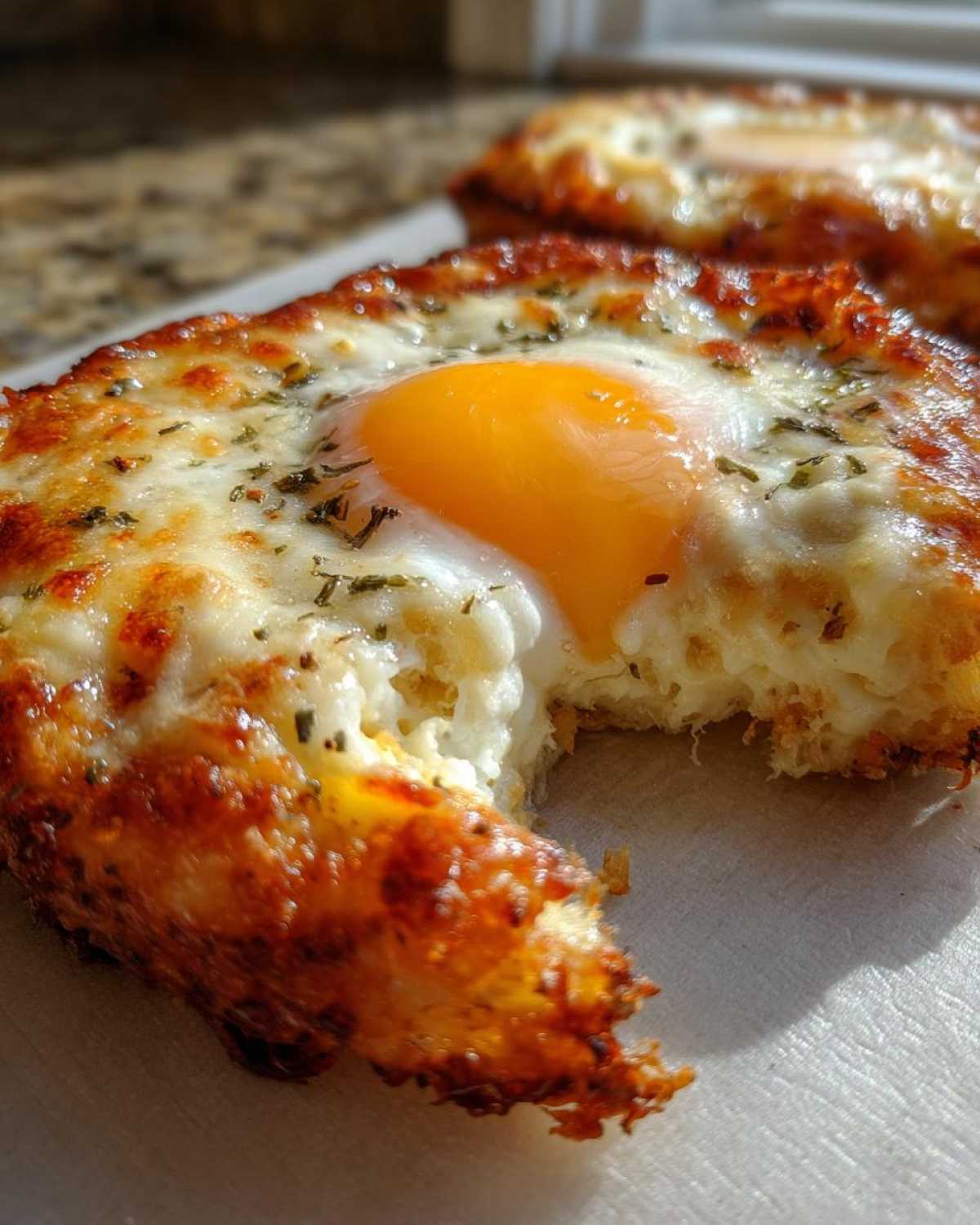 Cloud Eggs with Cheese - detail 1