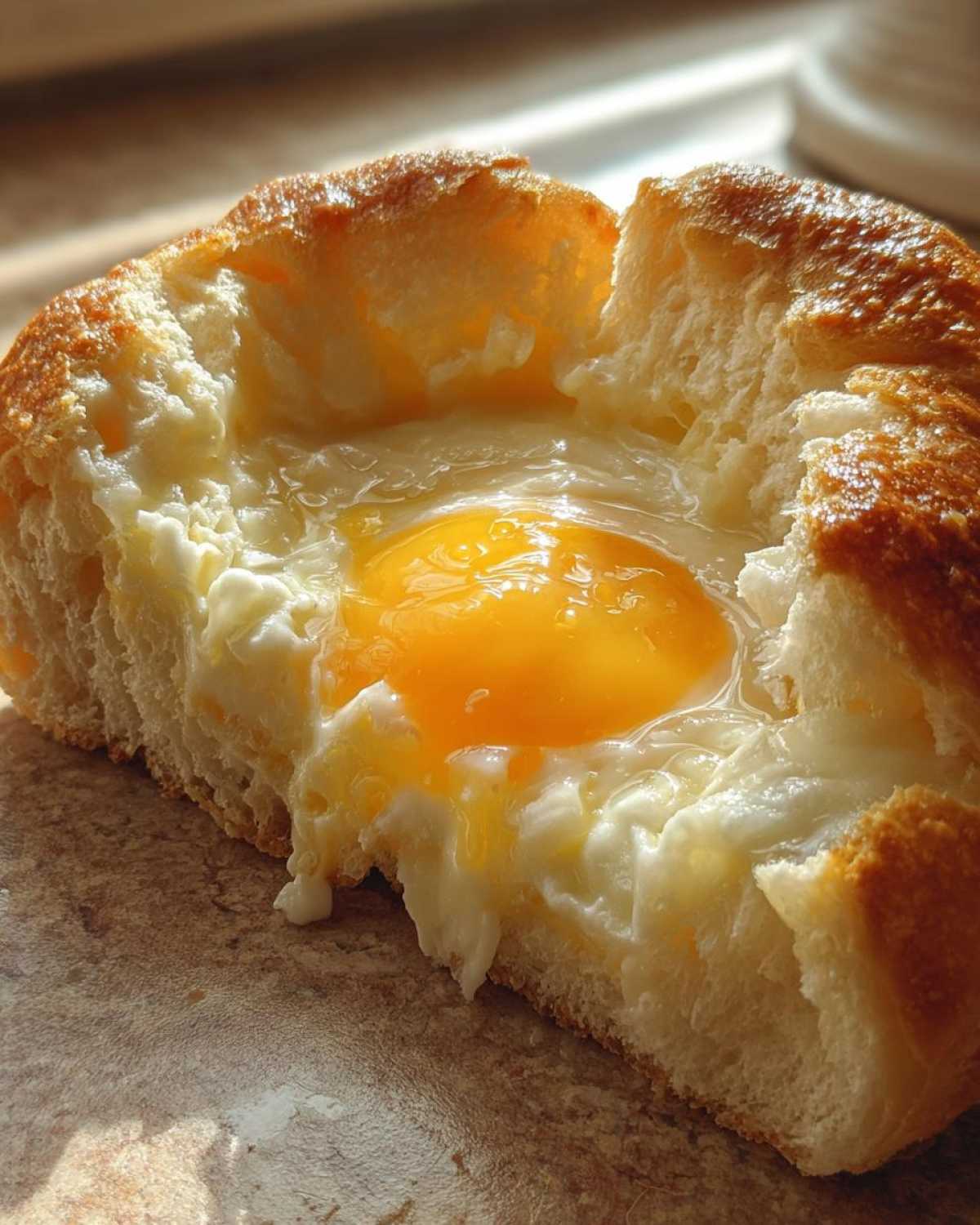 Cloud Eggs with Cheese - detail 2