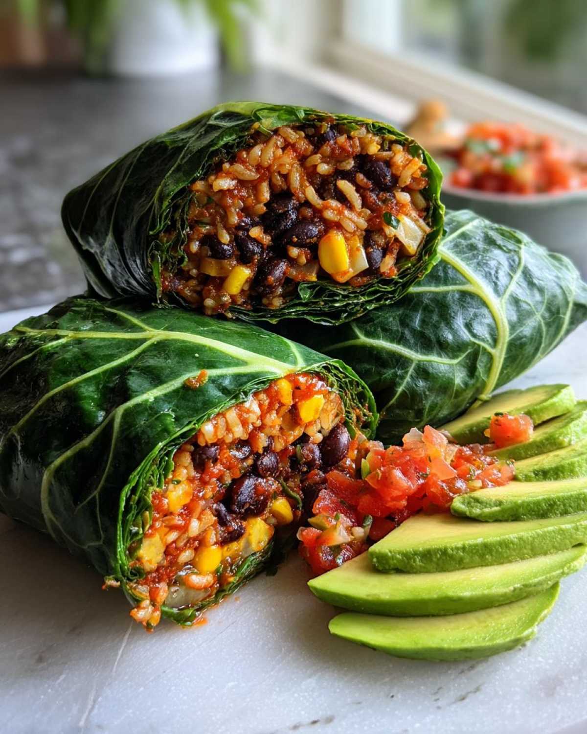 Collard Green Burritos (Wrap Hack) - detail 1