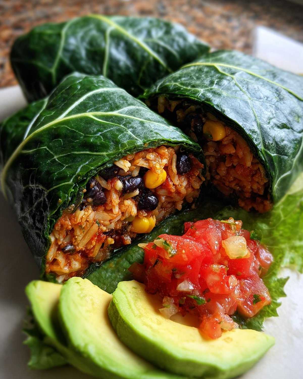 Collard Green Burritos (Wrap Hack) - detail 3