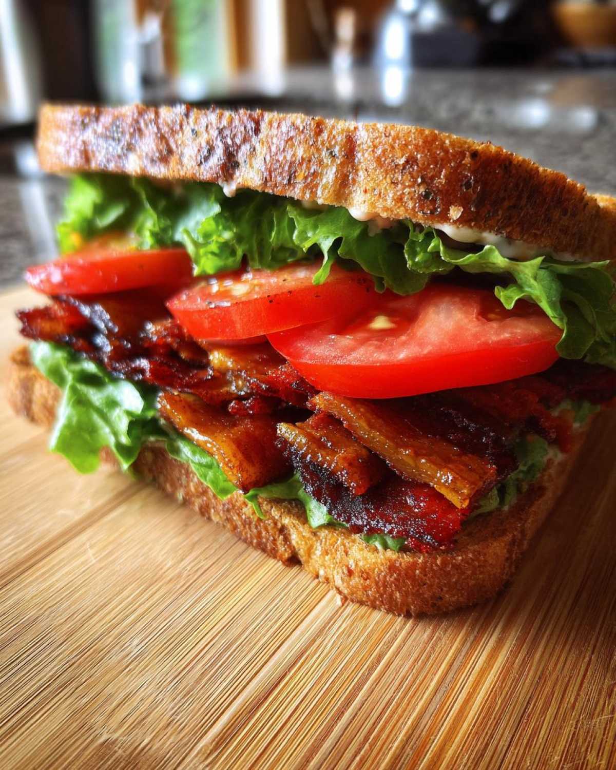 Eggplant Bacon BLT (Vegetarian Twist) - detail 2