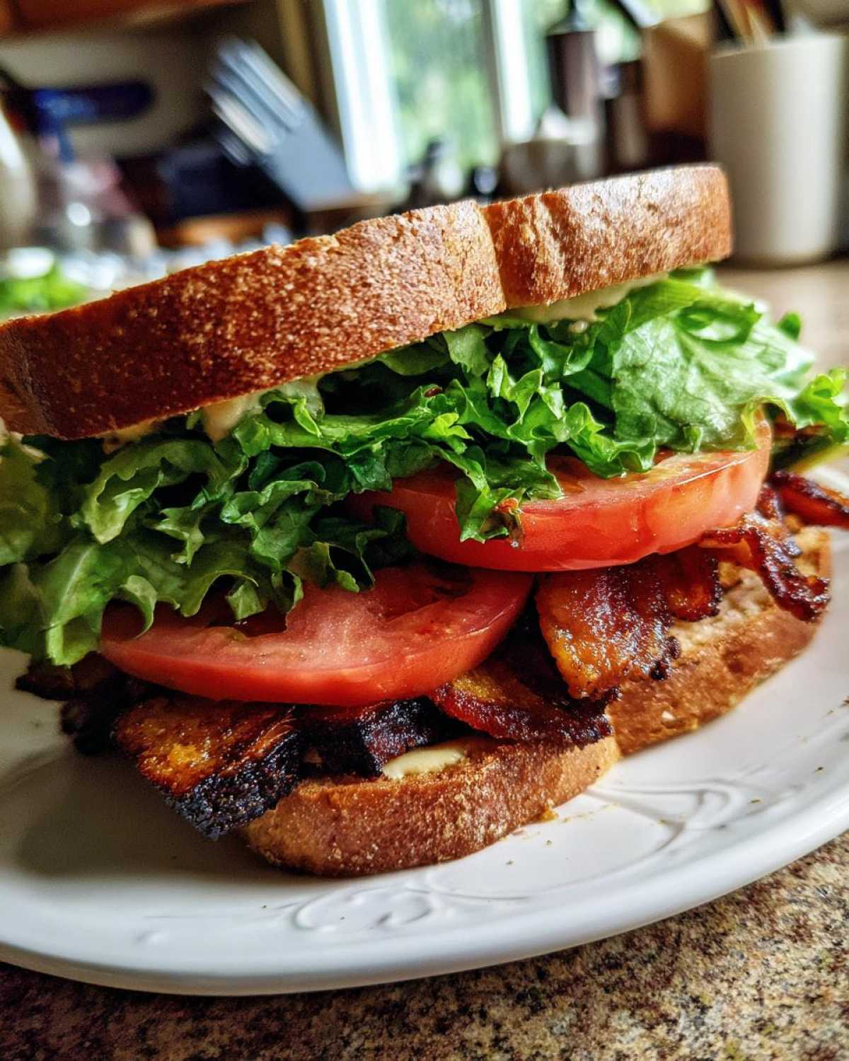 Eggplant Bacon BLT (Vegetarian Twist) - detail 4