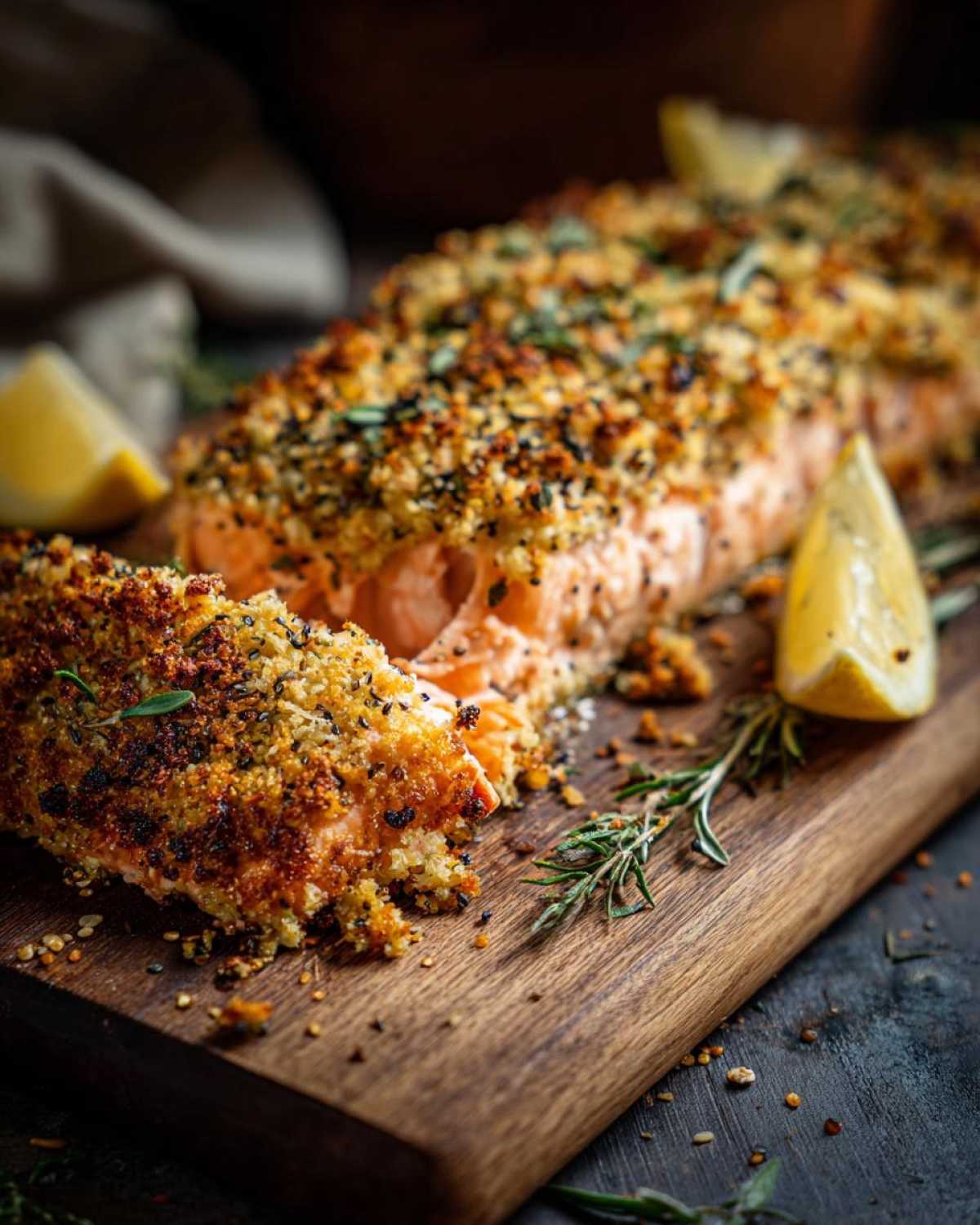 Everything Bagel Crusted Salmon - detail 2