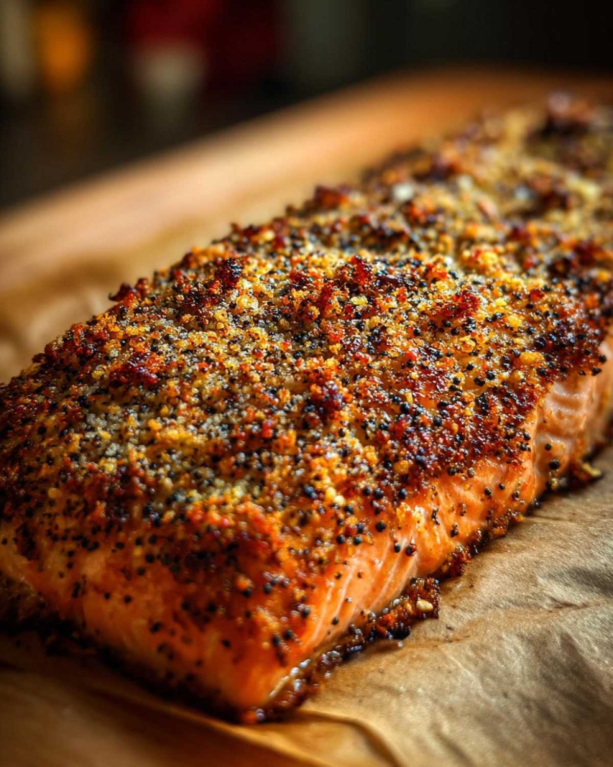 Everything Bagel Crusted Salmon - detail 3