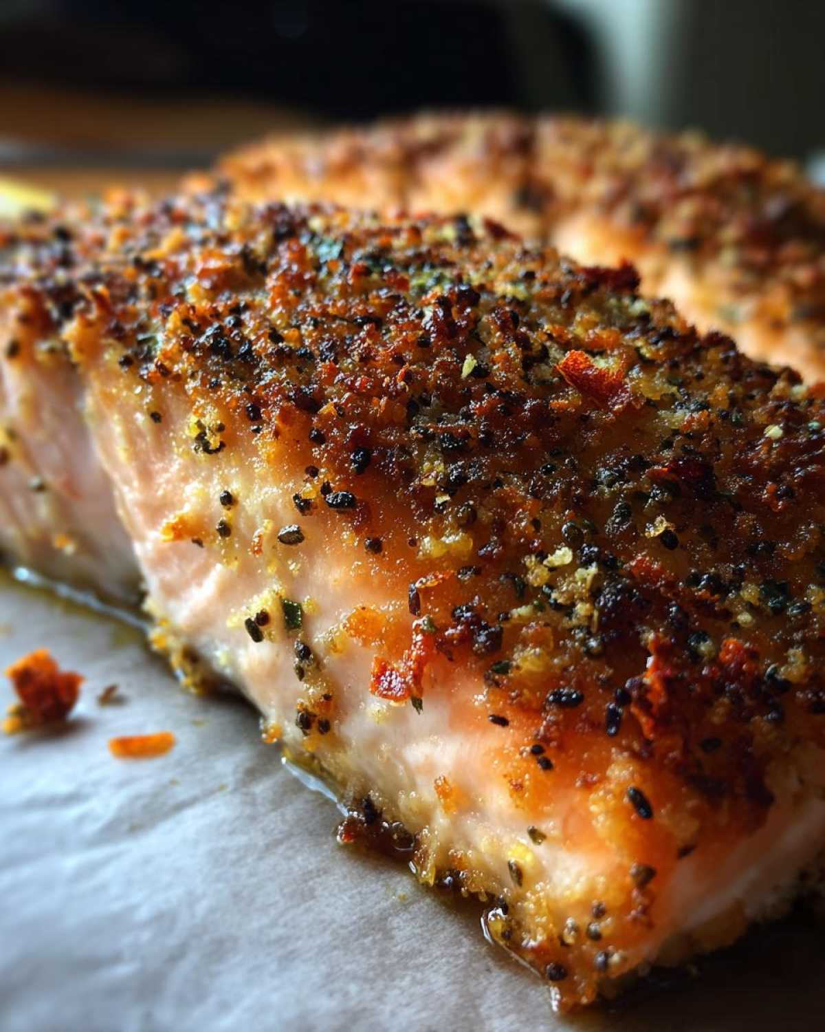 Everything Bagel Crusted Salmon - detail 4