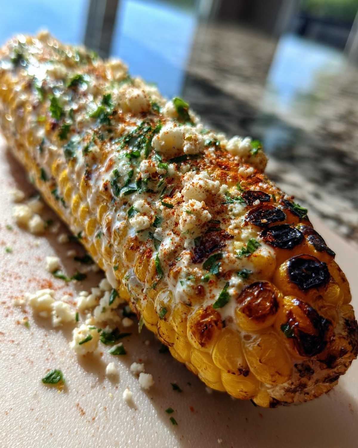 Grilled elote - detail 2