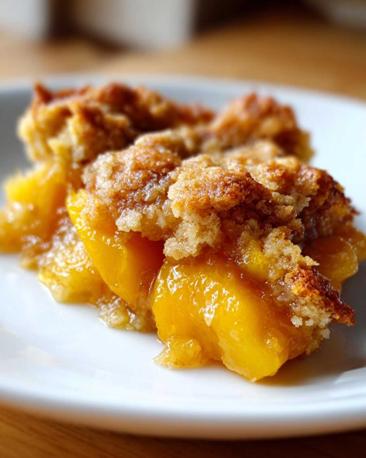 Homemade Peach Cobbler (with Fresh Peaches) - detail 4