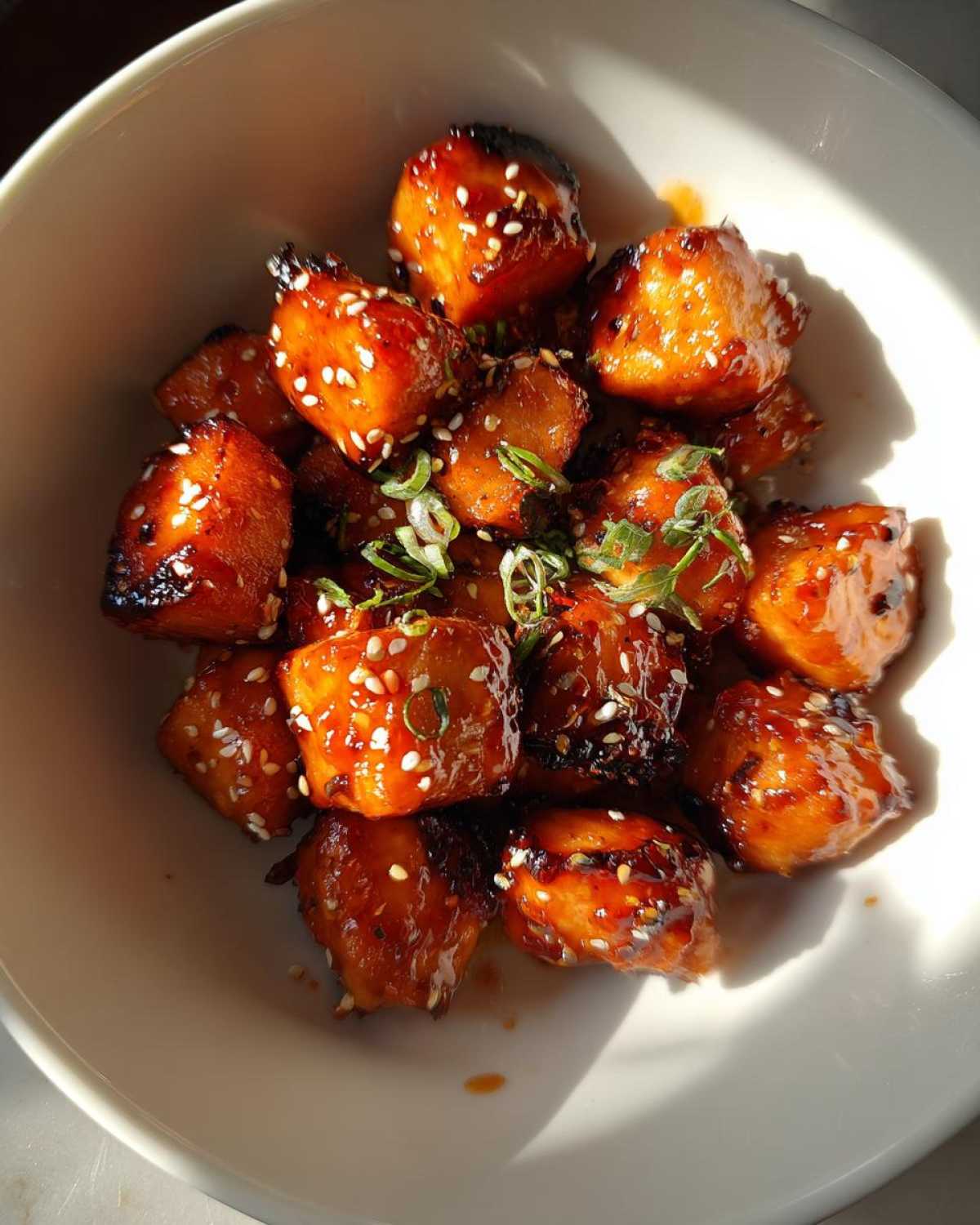 Honey Sriracha Salmon Bites (Air Fryer) - detail 4