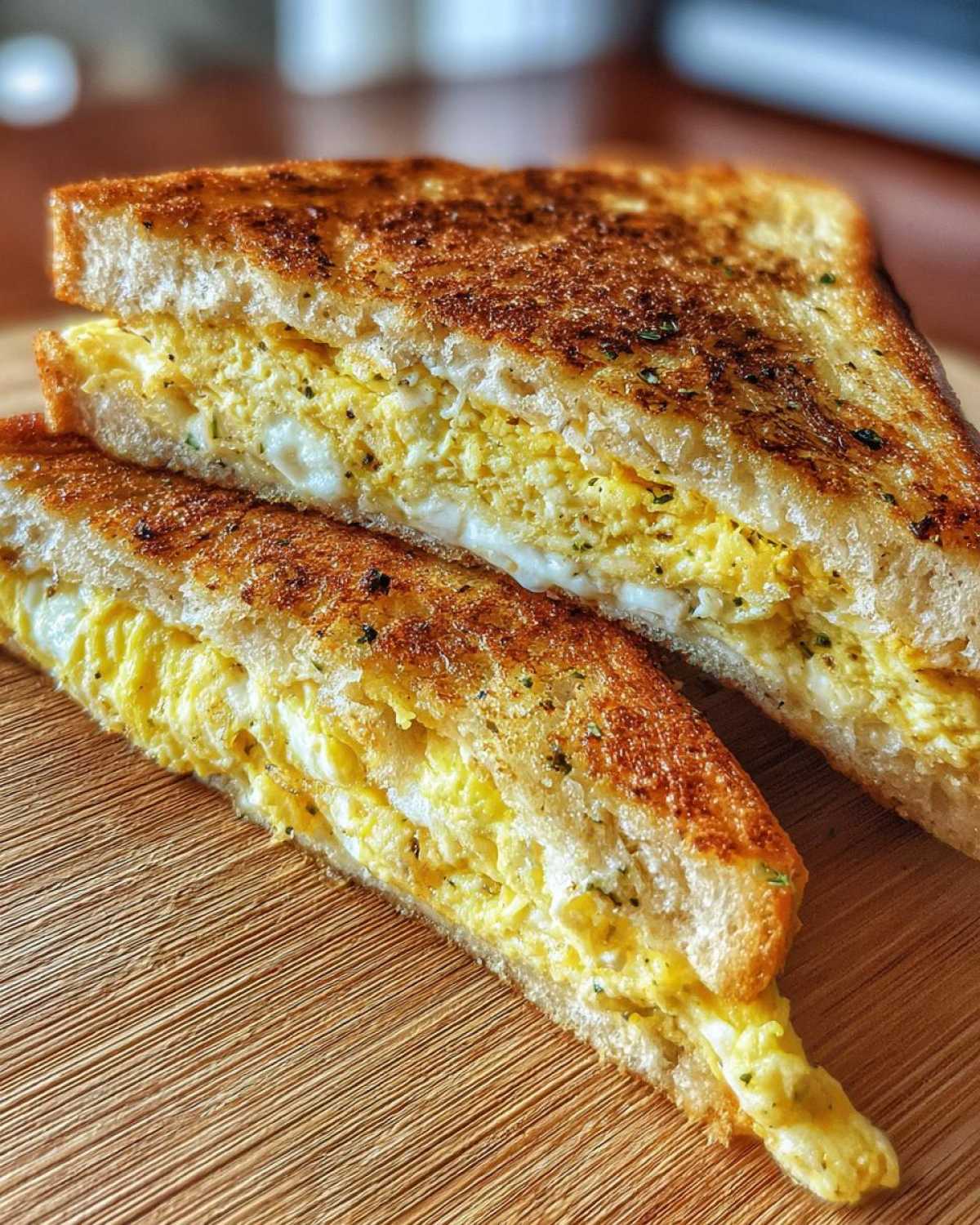 Inside-Out Omelet Grilled Cheese - detail 1