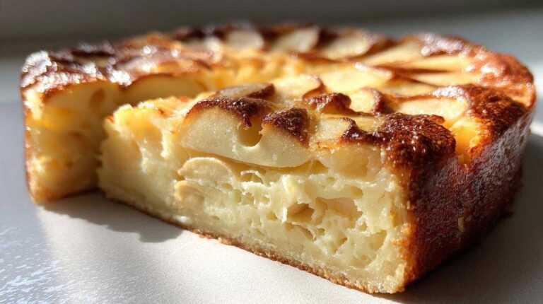 Invisible Apple Cake (Layered Apple Custard)