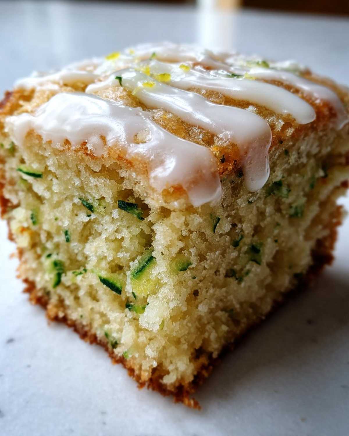 Lemon Zucchini Bars with Glaze - detail 4