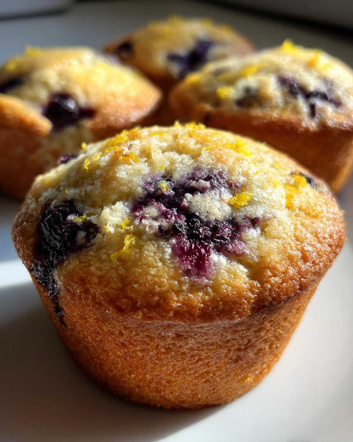 Lemon blueberry muffins - detail 1