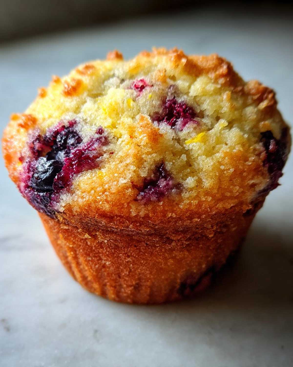 Lemon blueberry muffins - detail 4