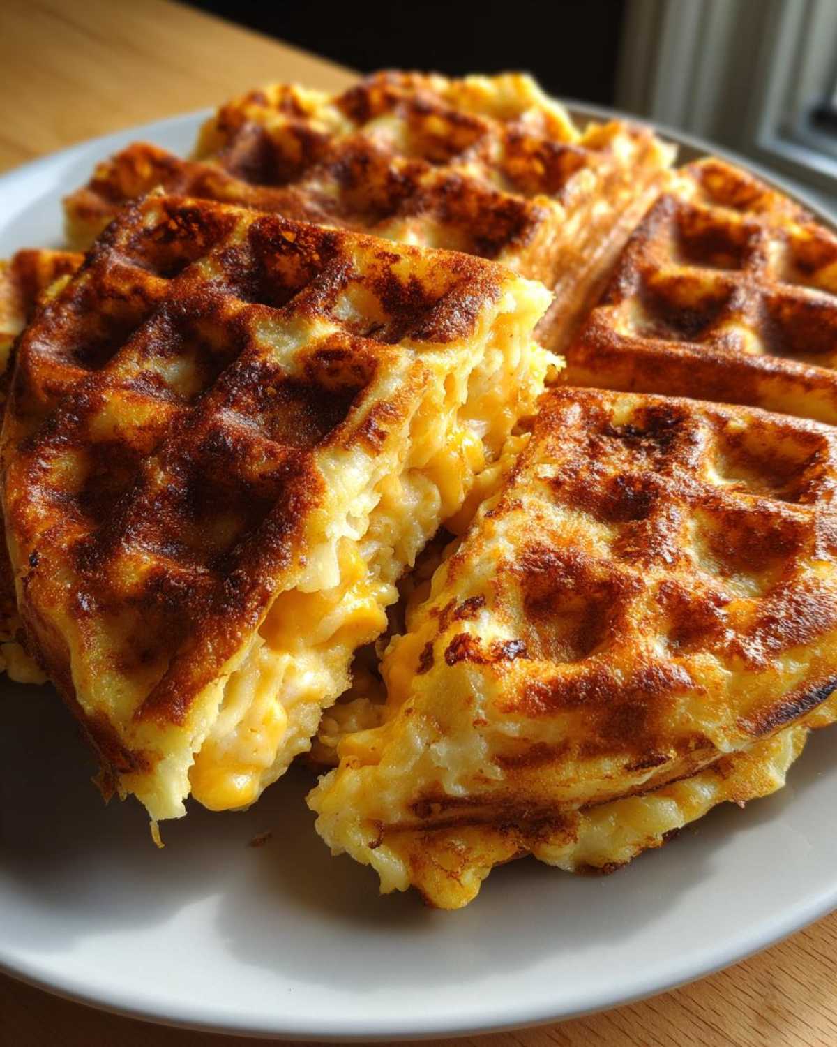 Mac and Cheese Waffles (Leftover Hack) - detail 2