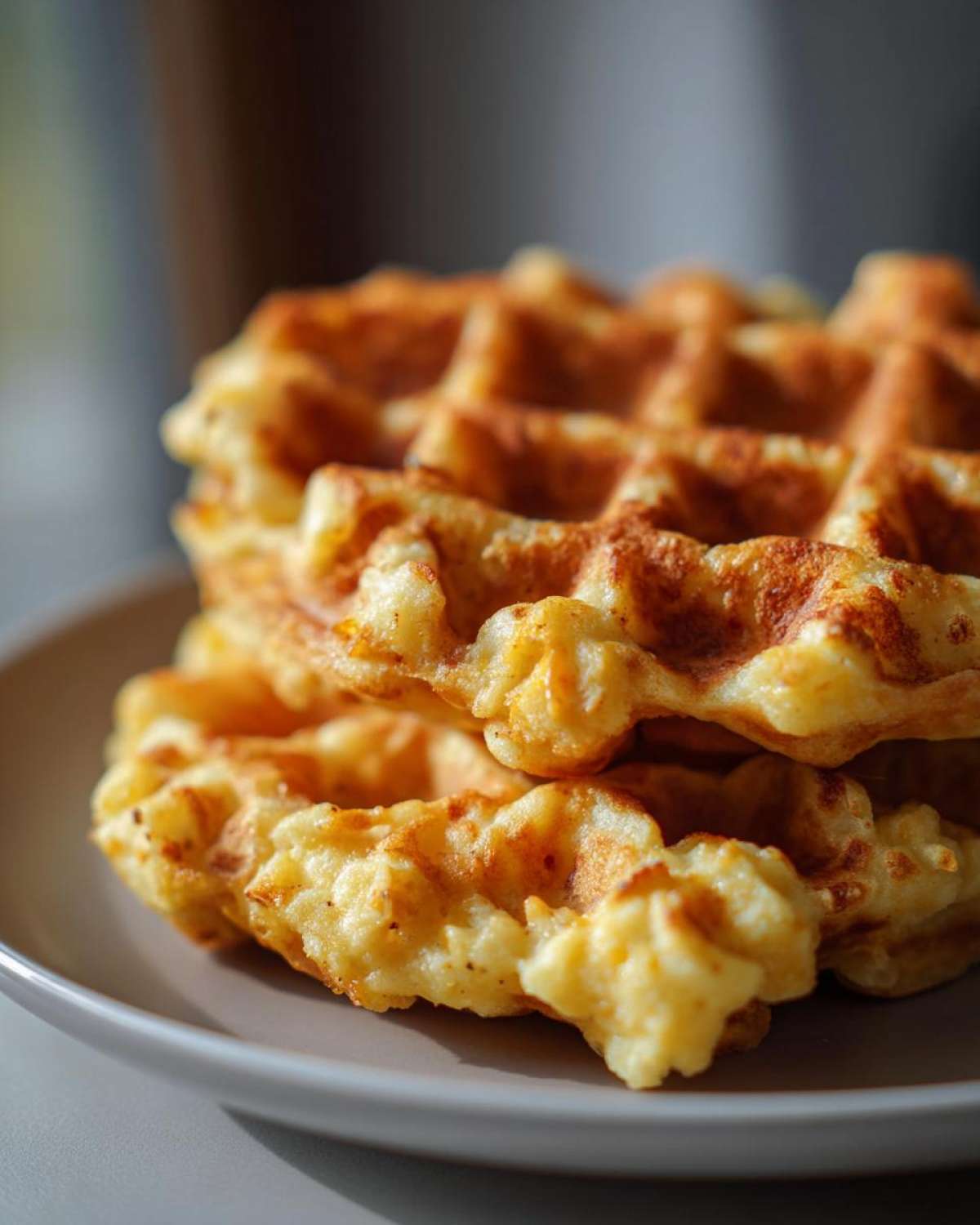 Mac and Cheese Waffles (Leftover Hack) - detail 3