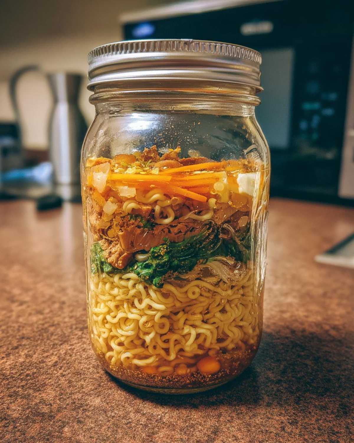 Mason Jar Instant Ramen (Homemade Cup Noodles) - detail 1
