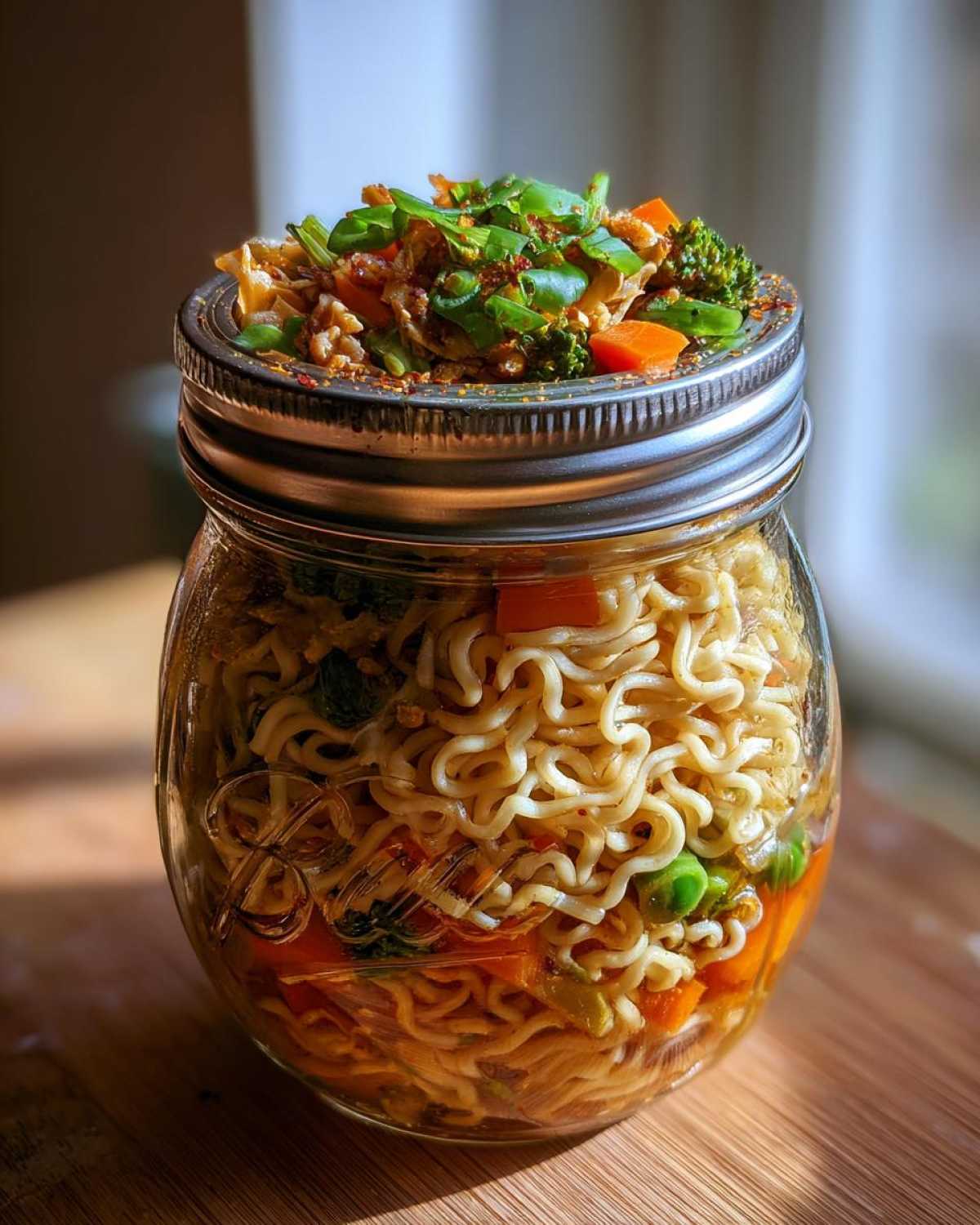 Mason Jar Instant Ramen (Homemade Cup Noodles) - detail 2