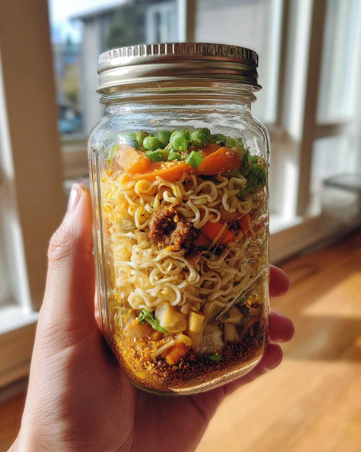 Mason Jar Instant Ramen (Homemade Cup Noodles) - detail 3