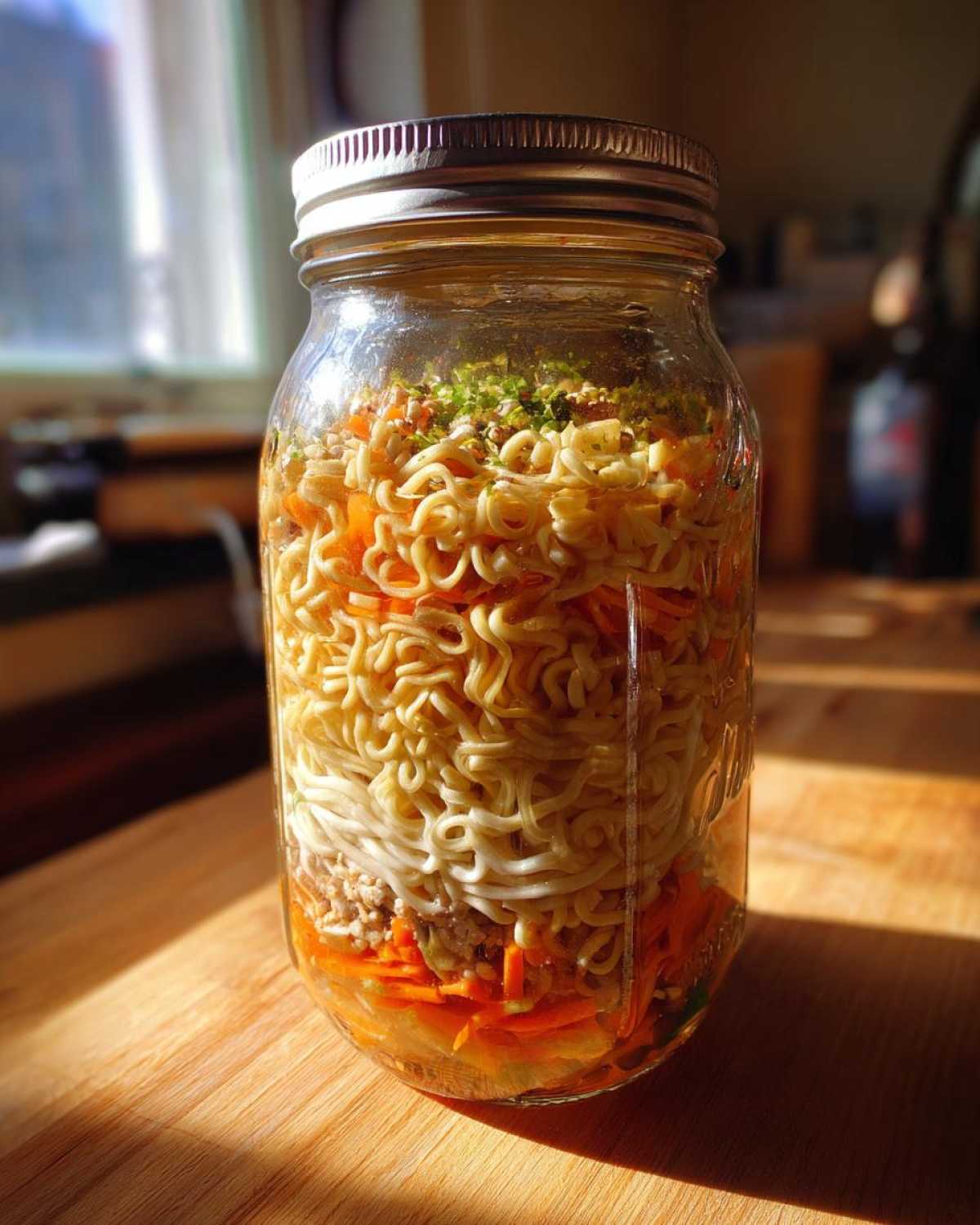 Mason Jar Instant Ramen (Homemade Cup Noodles) - detail 4