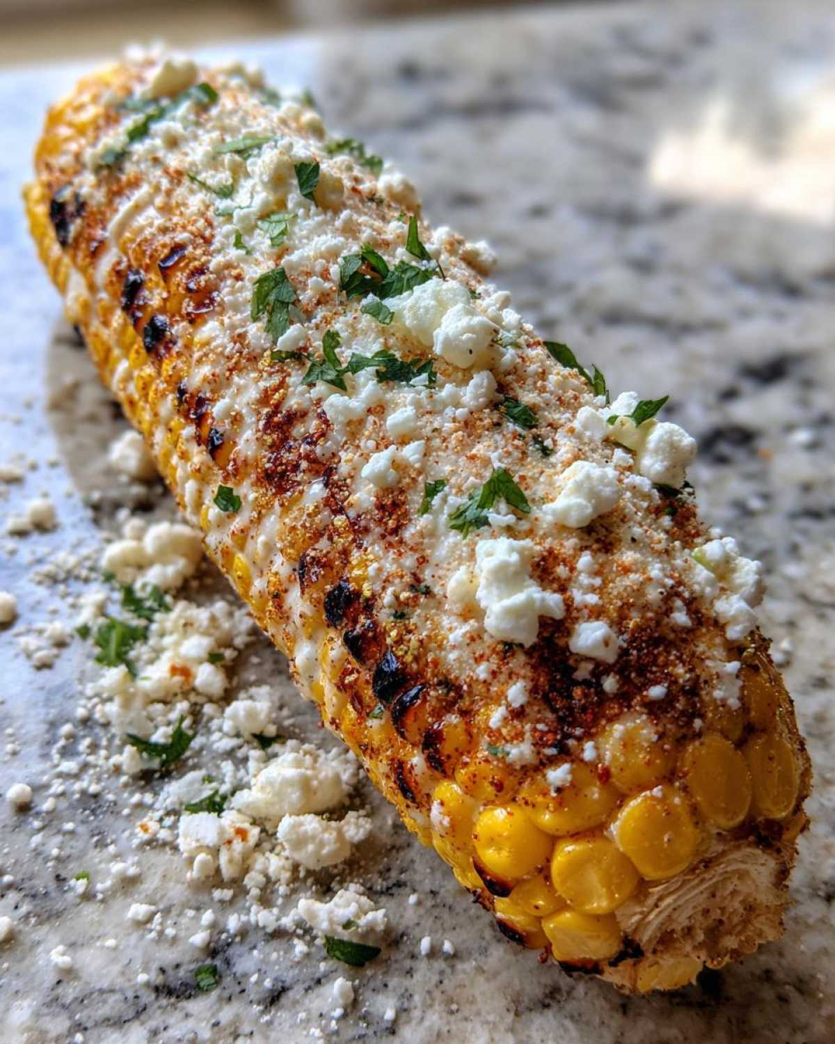 Mexican street corn - detail 1