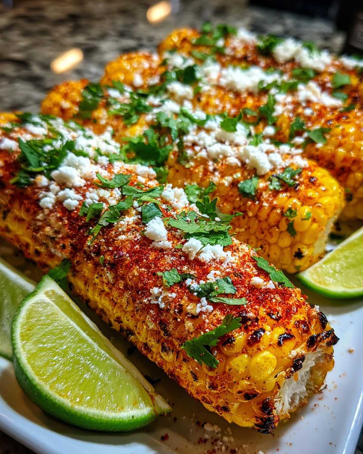 Mexican street corn garnish - detail 1