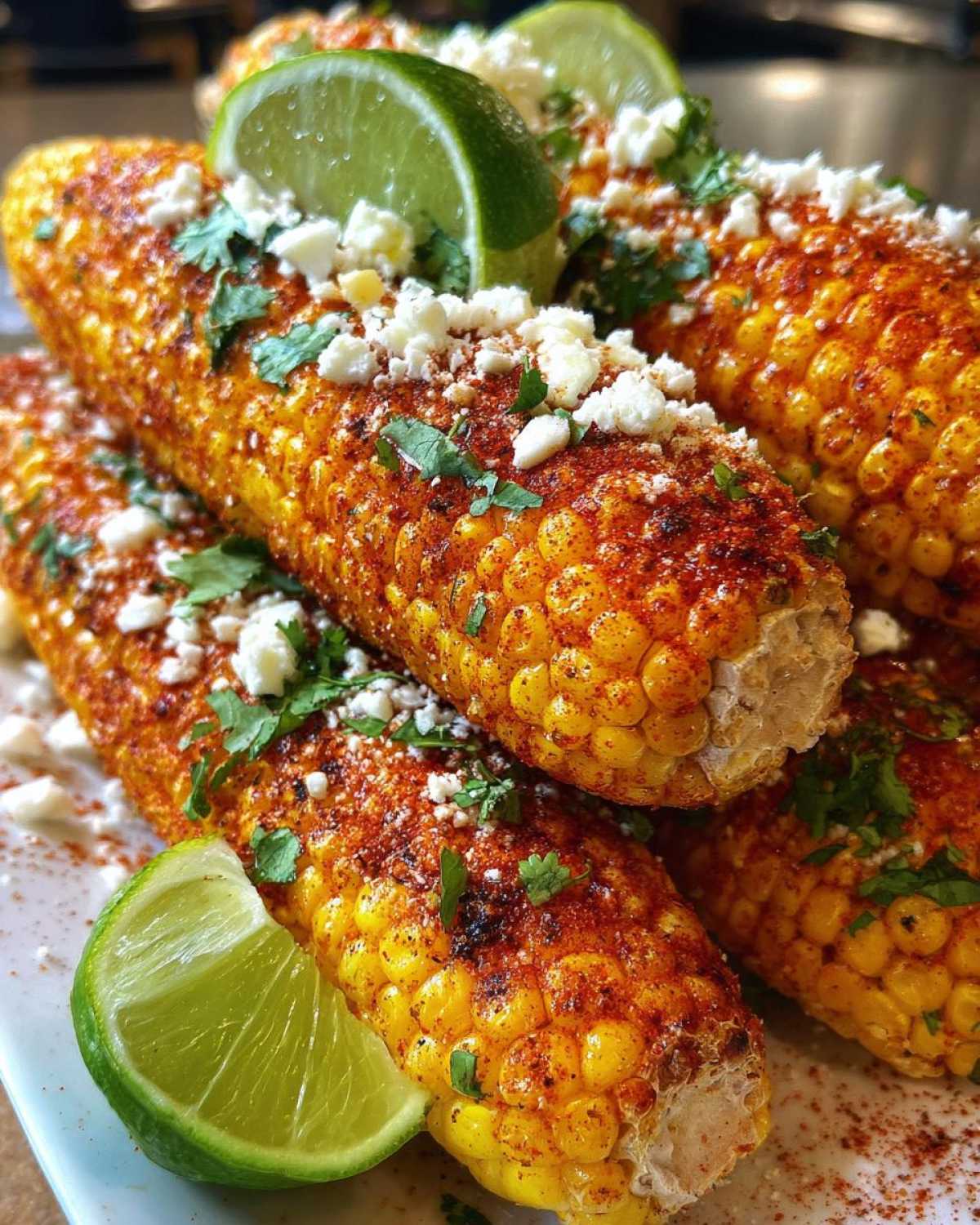 Mexican street corn garnish - detail 2